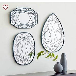 Brand new West Elm Geo Shape wall mirrors